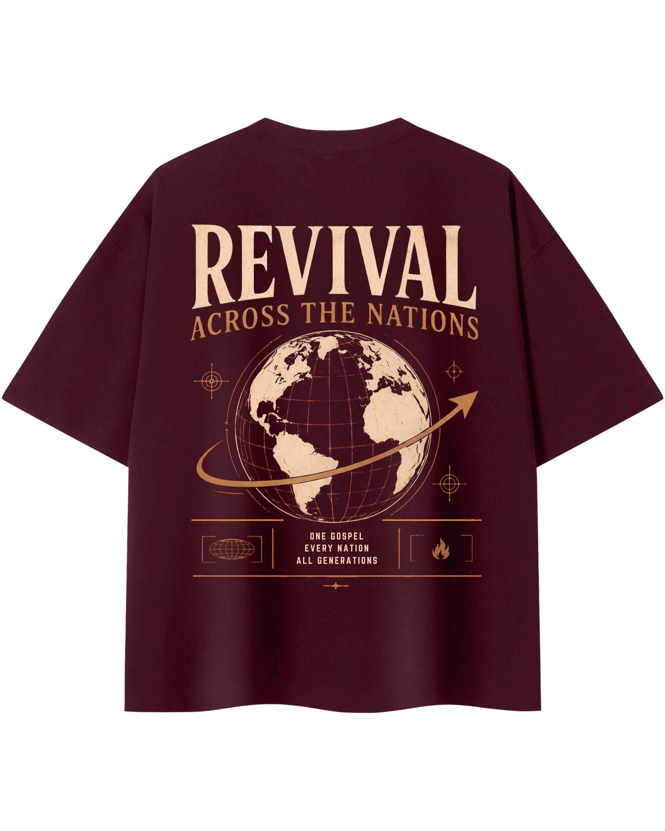 Revival Across the Nations Tee, back view