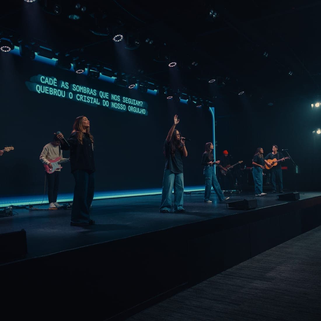 Lyrics team serving at LEGACY